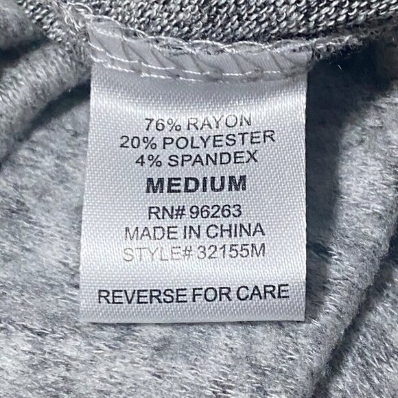 Wandering Dreams Gray Soft Knit Lounge Wear Joggers Size Medium - Picture 8 of 8